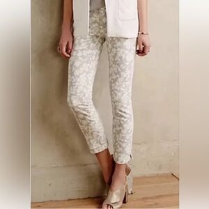 Pilcro Stet floral cigarette pants